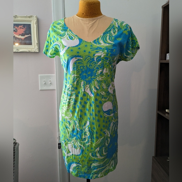 Lilly Pulitzer Daniella Roar of the Jungle T Shirt Dress size Small - Picture 2 of 8